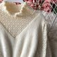 Apricot long sleeve lace dress  957