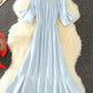 Cute A line dress short sleeve dress summer dress  1126