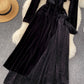 A line v neck cross irregular dress  943