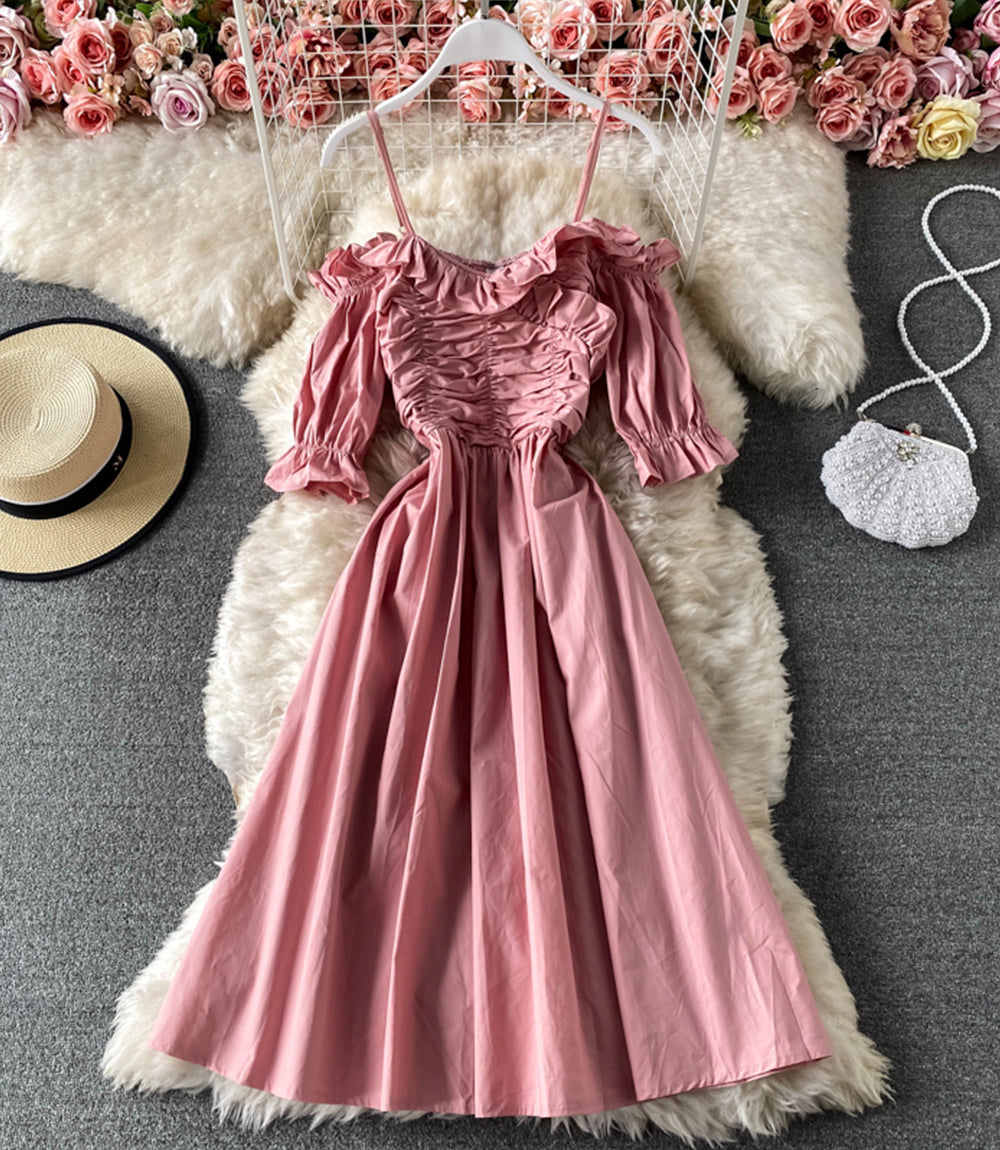 Cute A line short dress  849