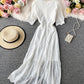 Robe en dentelle blanche à la mode 1075