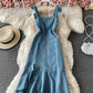 Cute A line short dress fashion dress  751