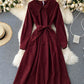 Cute A line long sleeve dress trench dress  1023