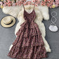 Cute A line floral dress  815