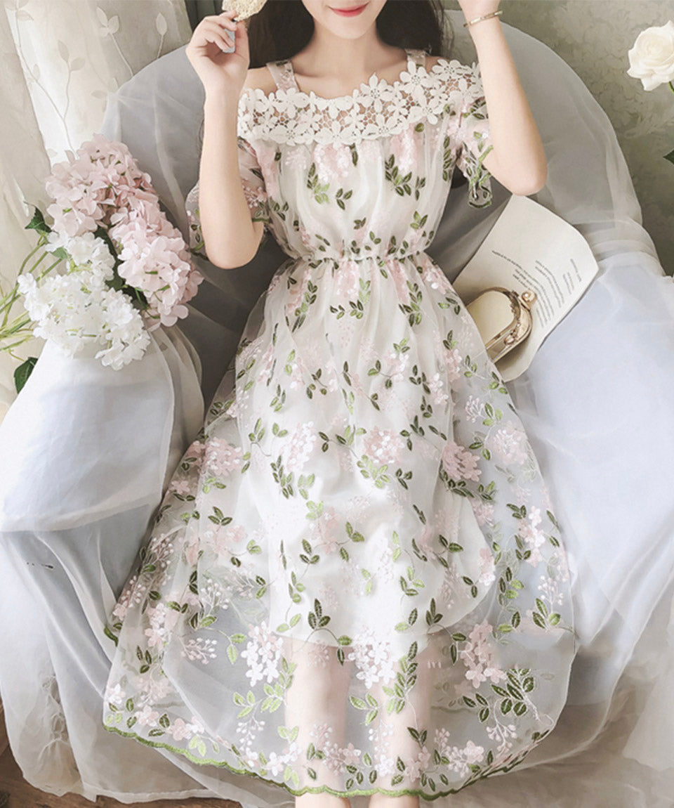 Cute lace summer dress fashion dress  1112