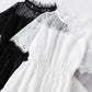 Black A line lace dress summer dress  1145
