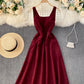 Süßes kurzes Kleid in A-Linie Modekleid 884