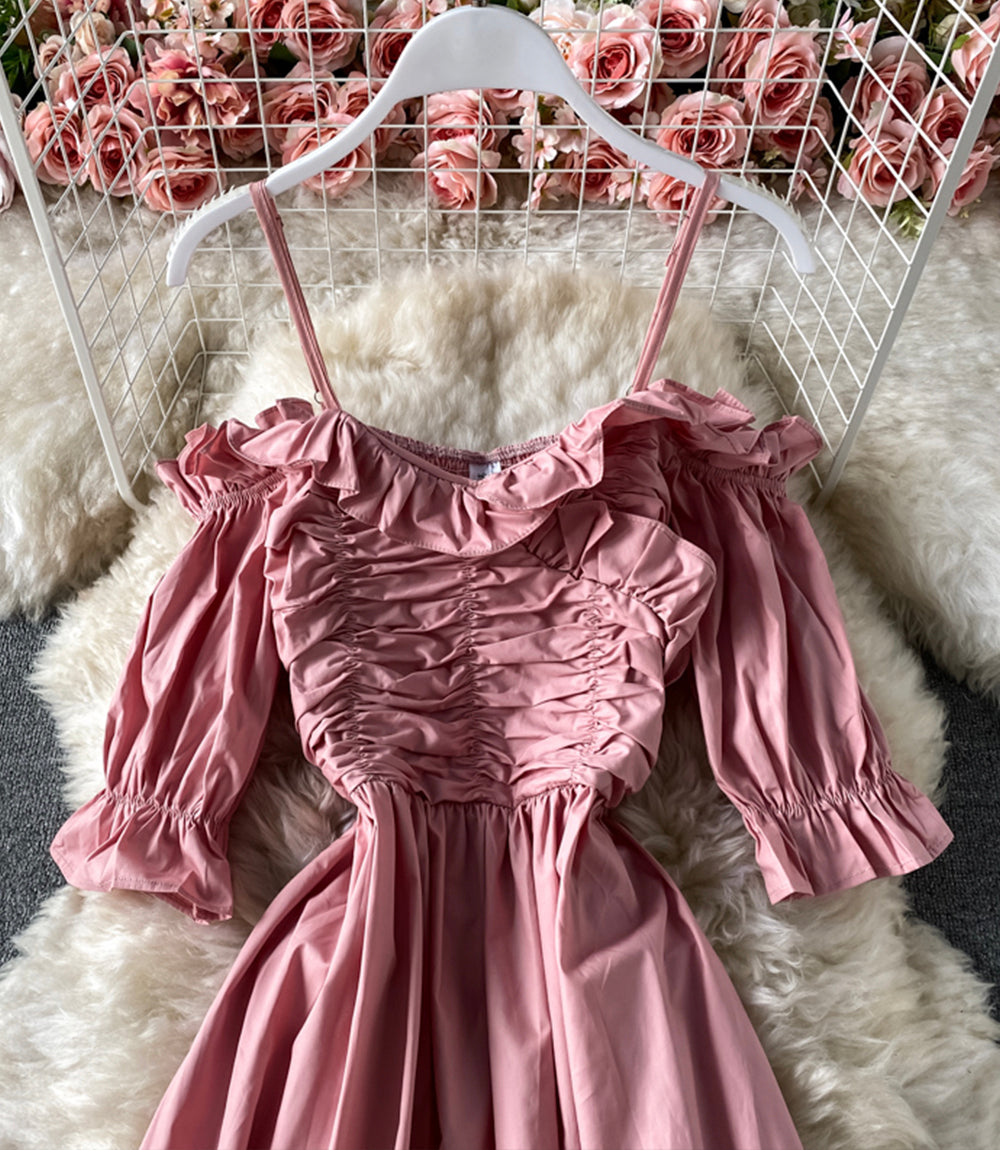Cute A line short dress  849