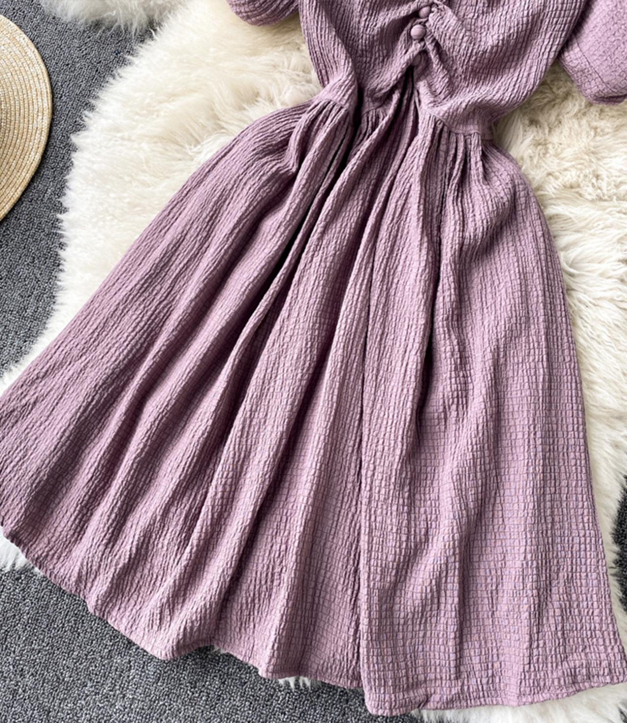 Cute v neck short dress fashion dress  737