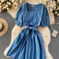 Cute A line short dress fashion dress  858