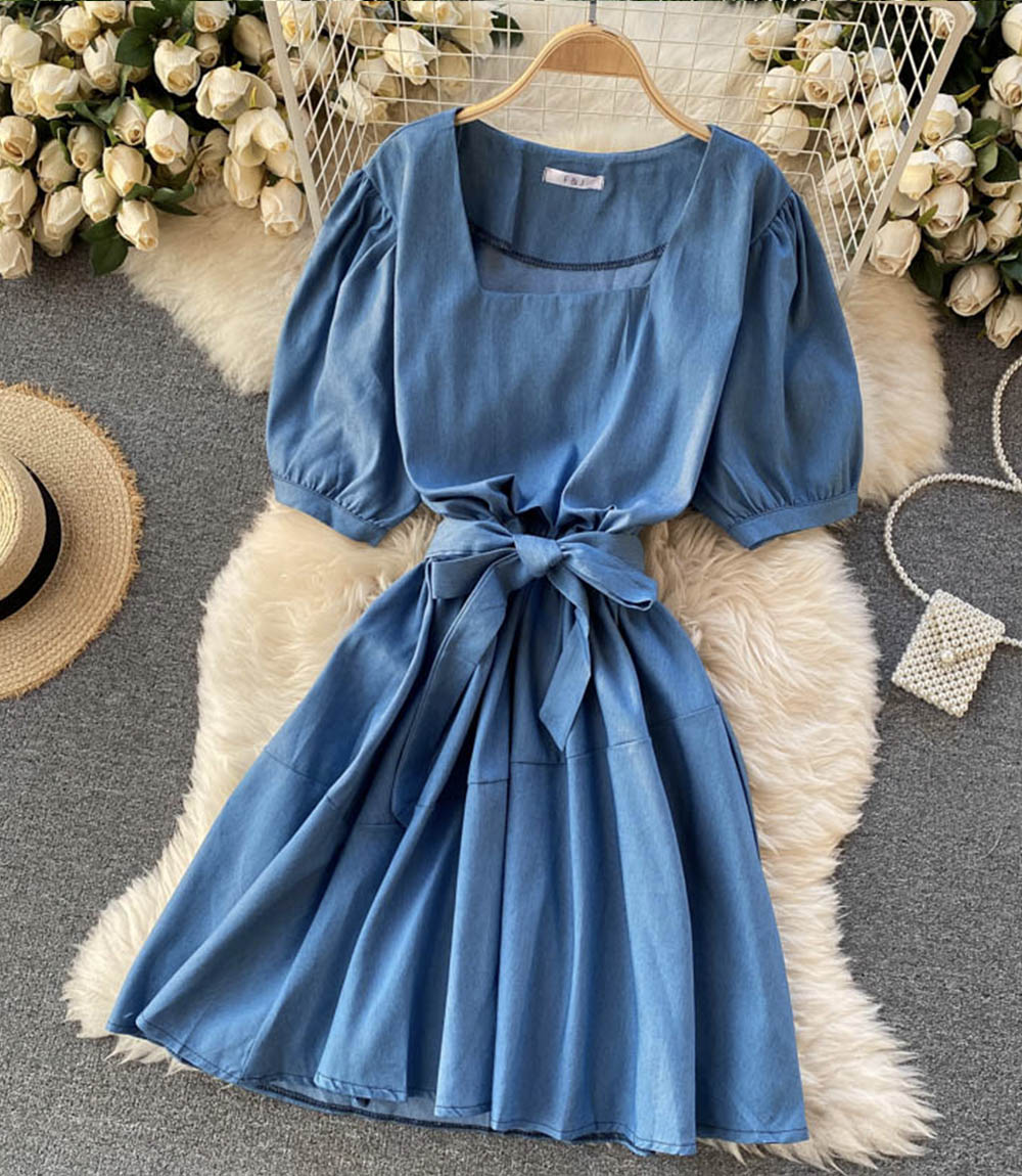 Cute A line short dress fashion dress  858