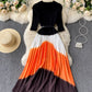 Stylish A line long dress  836