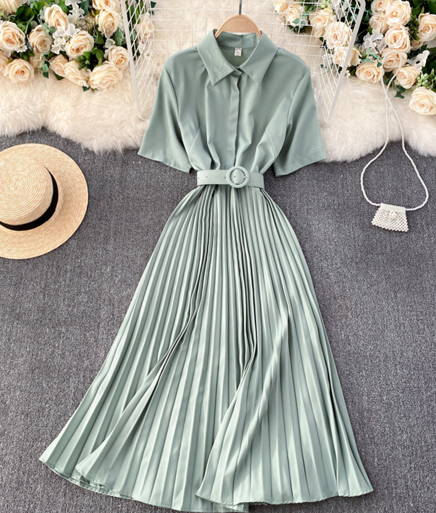Simple A line dress fashion dress  881
