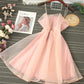 Cute tulle short dress mini dress  1197