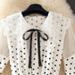 Lovely A line polka dot lace dress summer dress  1248