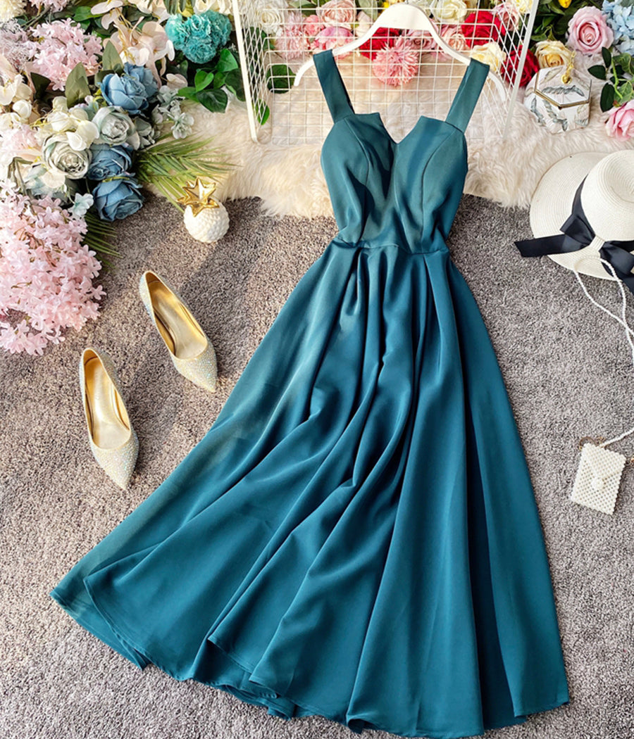 A line backless dress women's dress  1225