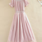 A line chiffon summer dress fashion girl dress  1110