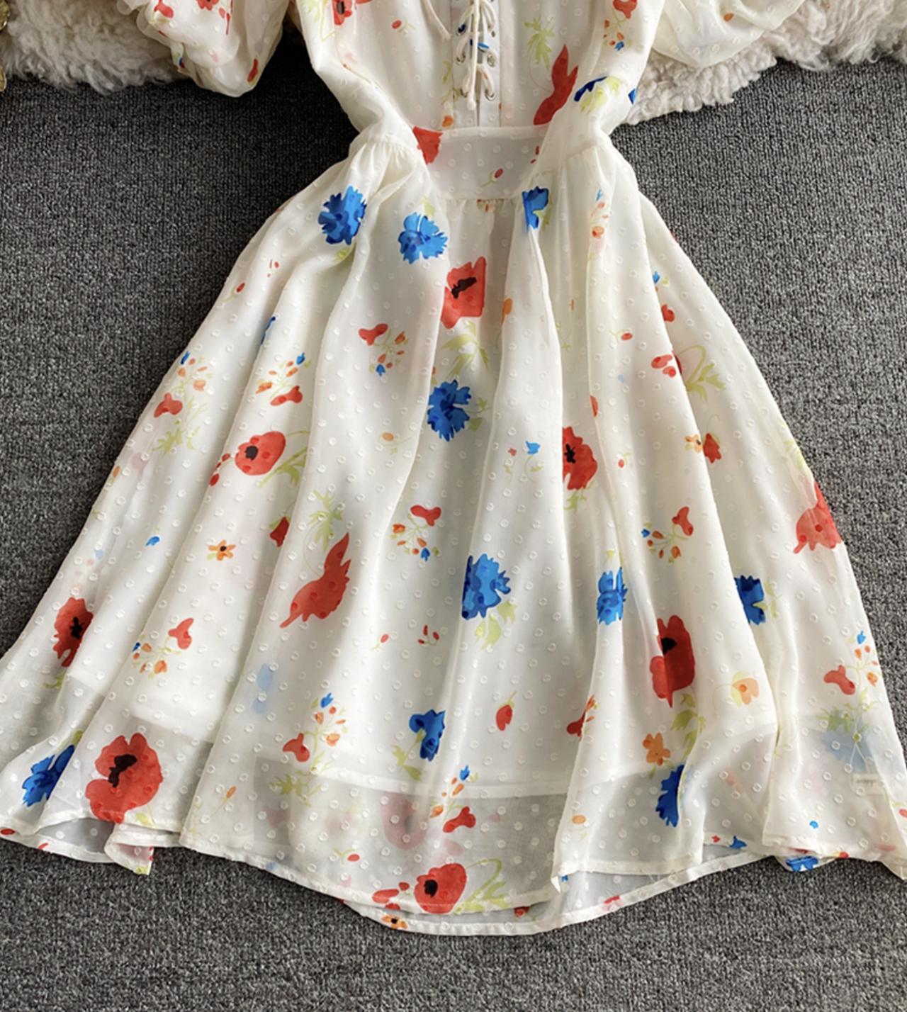 Sweet A line short dress  783