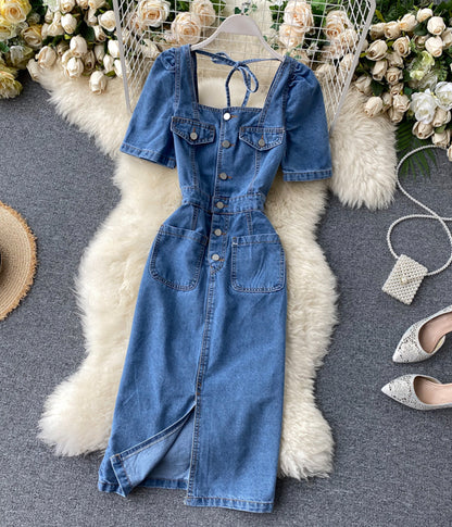 Fashionable denim dress  1291