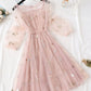 A line tulle short dress fashion girl dress women's summer dress  1152