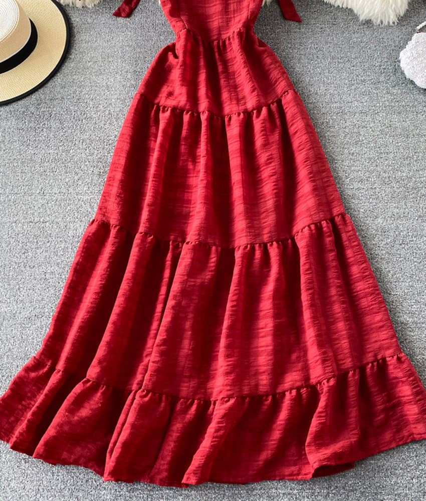 Süßes kurzes Kleid in A-Linie Modekleid 878