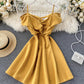 Cute A line short dress fashion dress  733