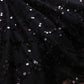 Stylish v neck tulle sequins short dress party dress  1131