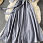 Robe courte simple à col en V, robe tendance 868