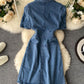 Fashionable denim dress  1292