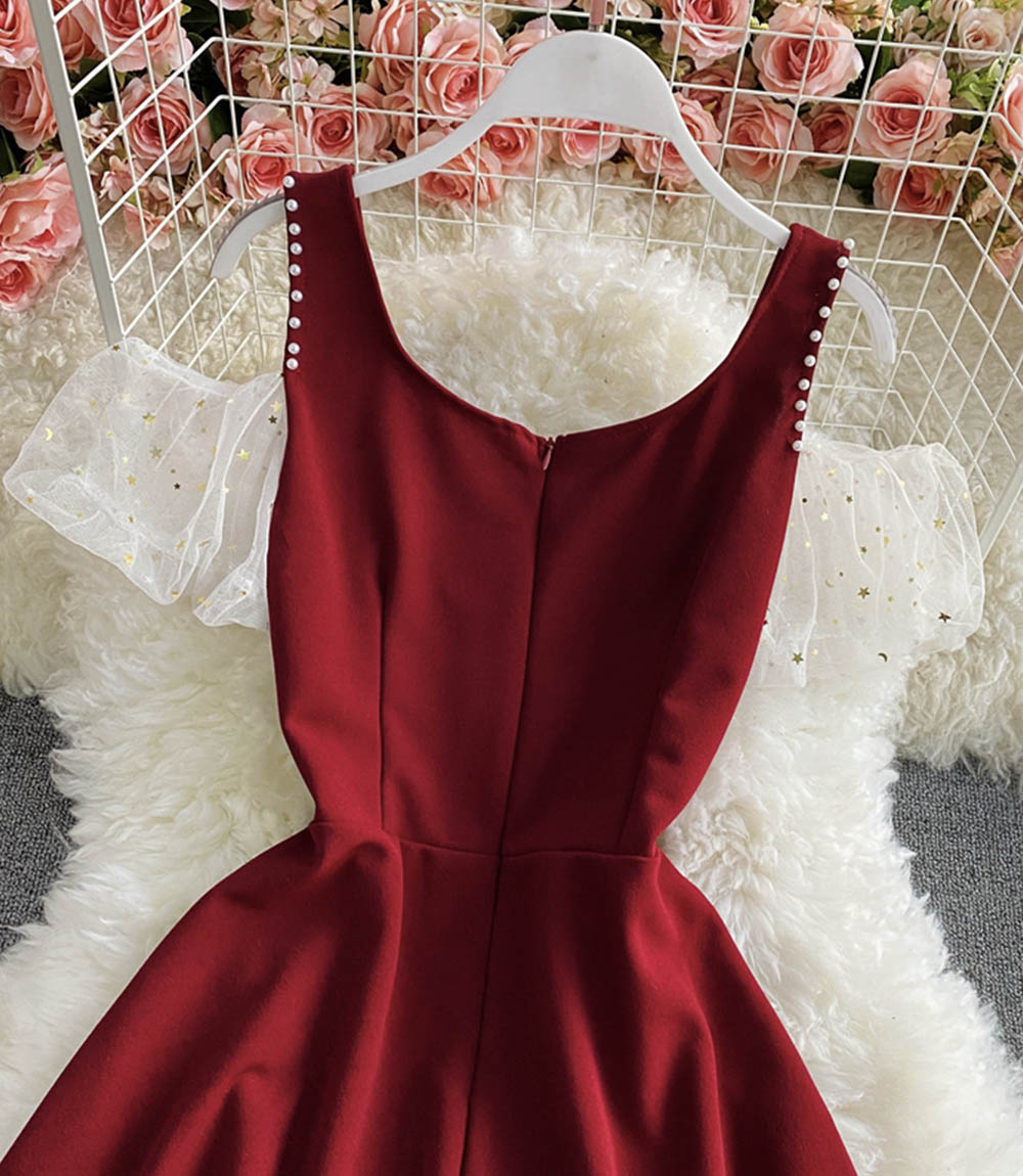 Cute A line short dress fashion dress  863