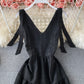 Süßes kurzes Kleid in A-Linie Modekleid 879