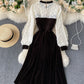 Cute A line stitching dress  919