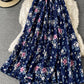 Cute A line floral dress fashion dress  801
