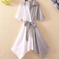 Unique Irregular stripes dress women's dress  1232