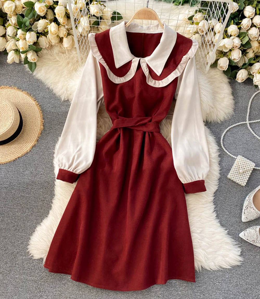 Cute A line short dress fashion dress  873