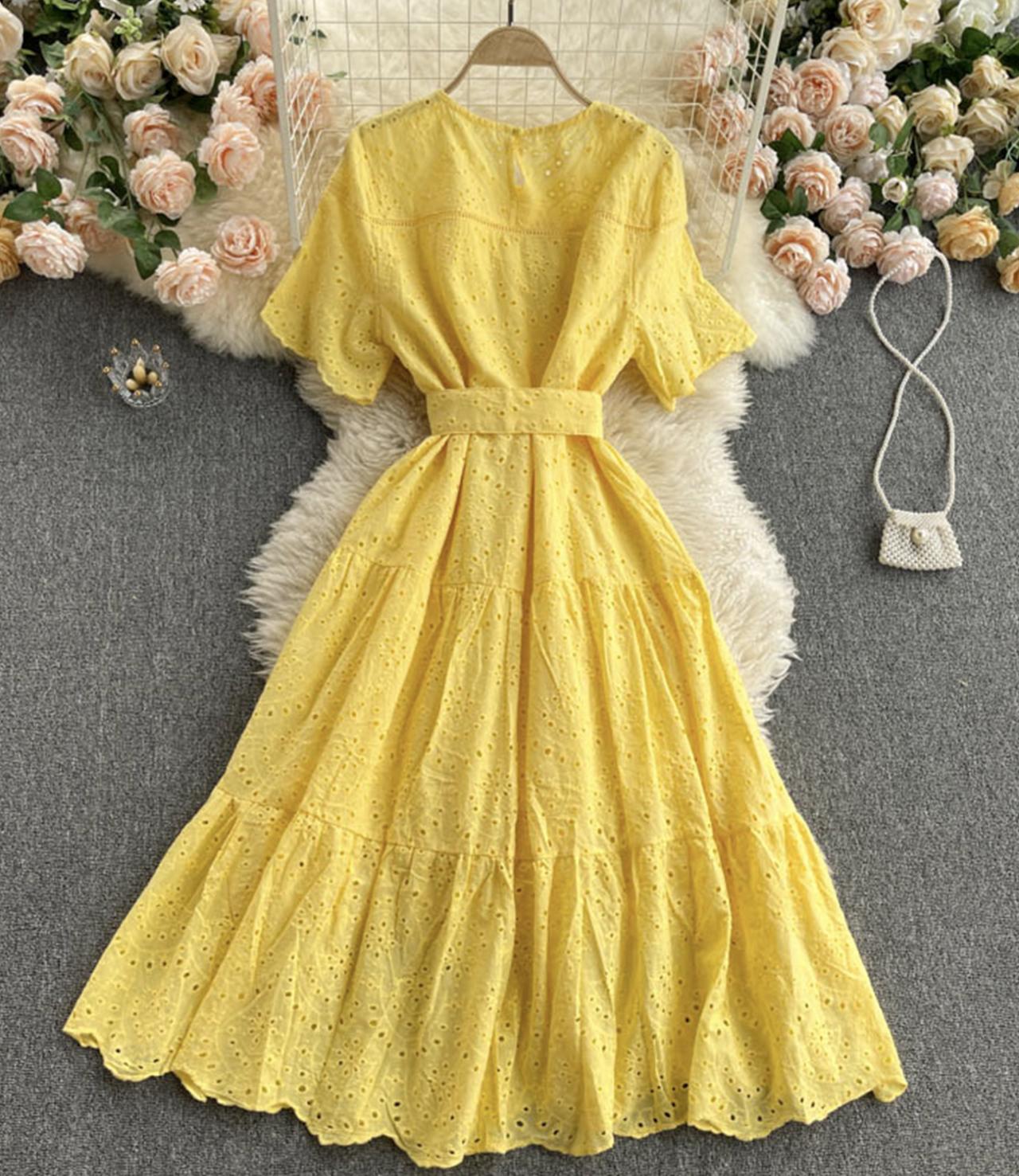 Cute A line short dress fashion dress  719