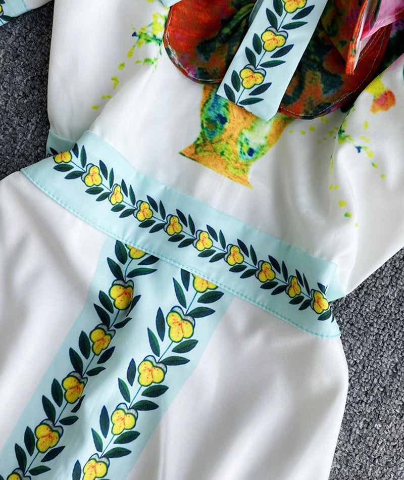 A line printed dress  1003