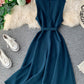 Elegant v neck sleeveless dress women's dress  1228