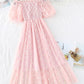 Cute A line daisy flower dress girl summer dress  1134