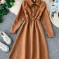 Cute A line long sleeve dress autumn clothing  1069