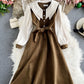 Süßes langärmliges Kleid Mode Mädchenkleid 980