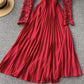 Stylish long sleeve lace dress  768