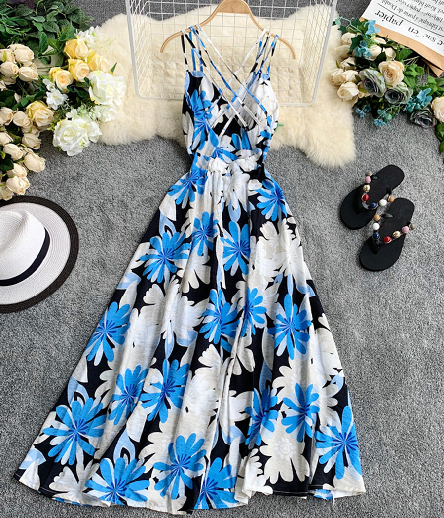 Cute summer dress floral dress  1294