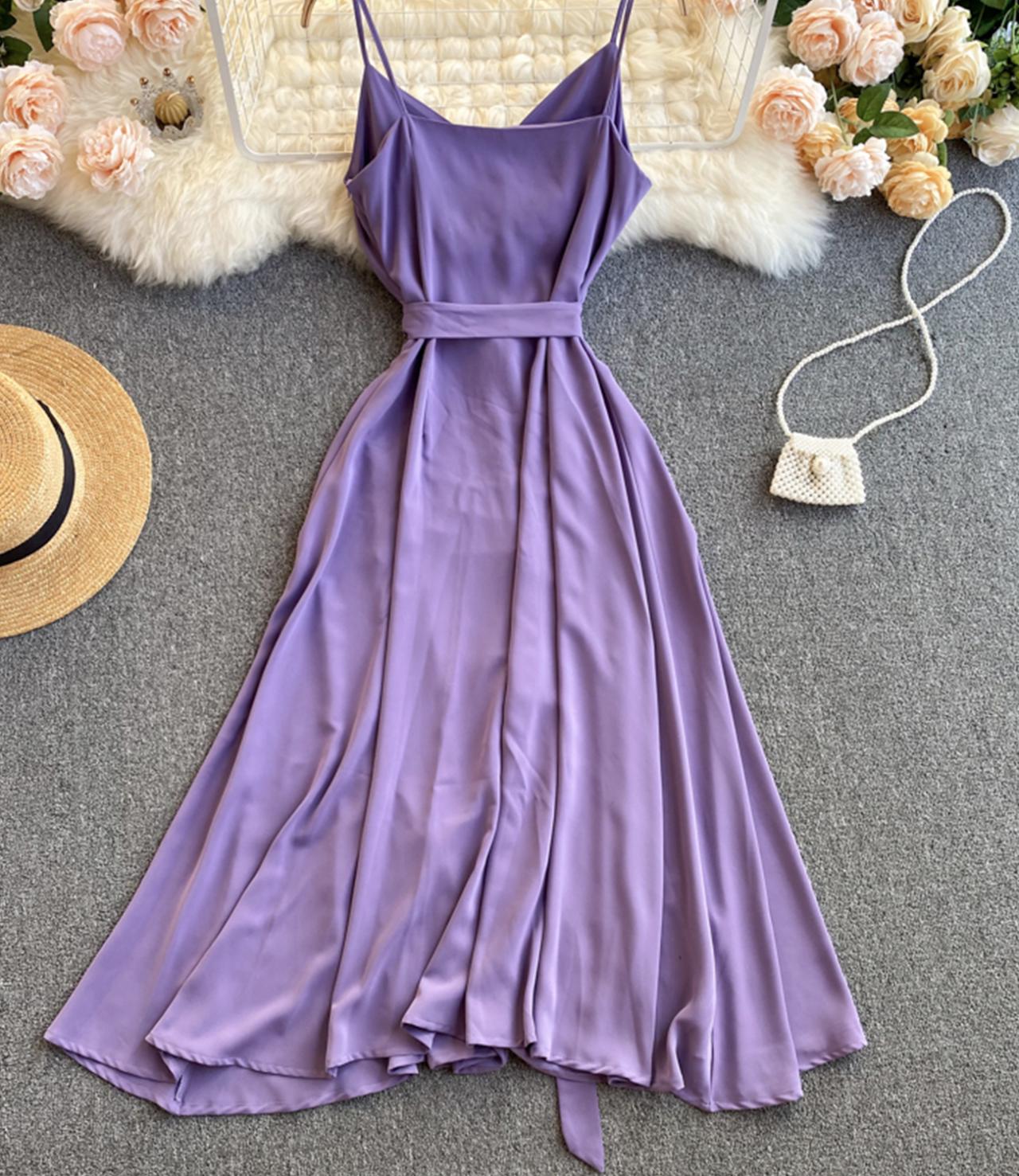 Cute A line chiffon dress fashion dress  740