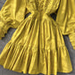 Cute A line long sleeve dress fashion dress  736