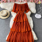Cute A line dress fashion dress  845