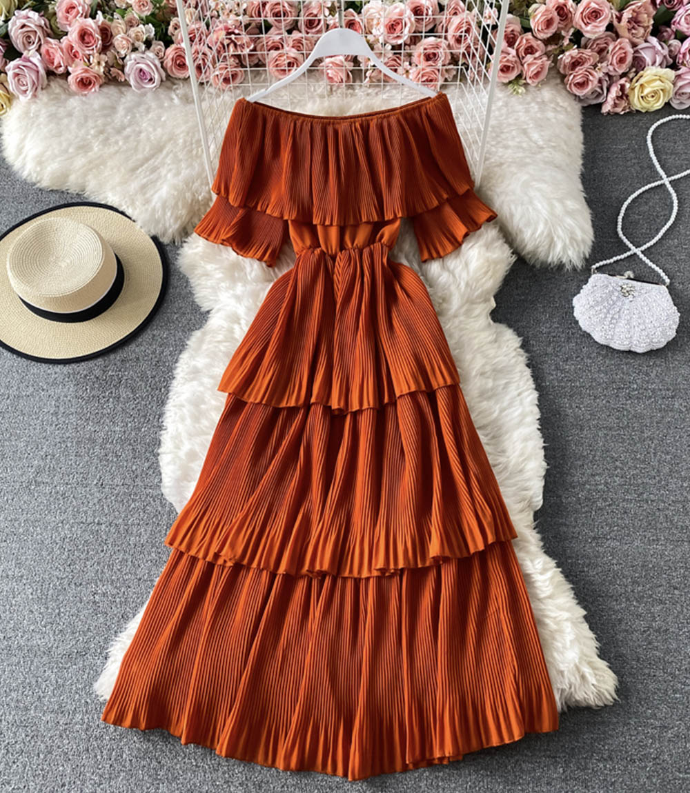 Cute A line dress fashion dress  845