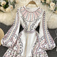 Süßes langärmliges Kleid in A-Linie 832