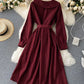 Cute A line long sleeve dress trench dress  1023