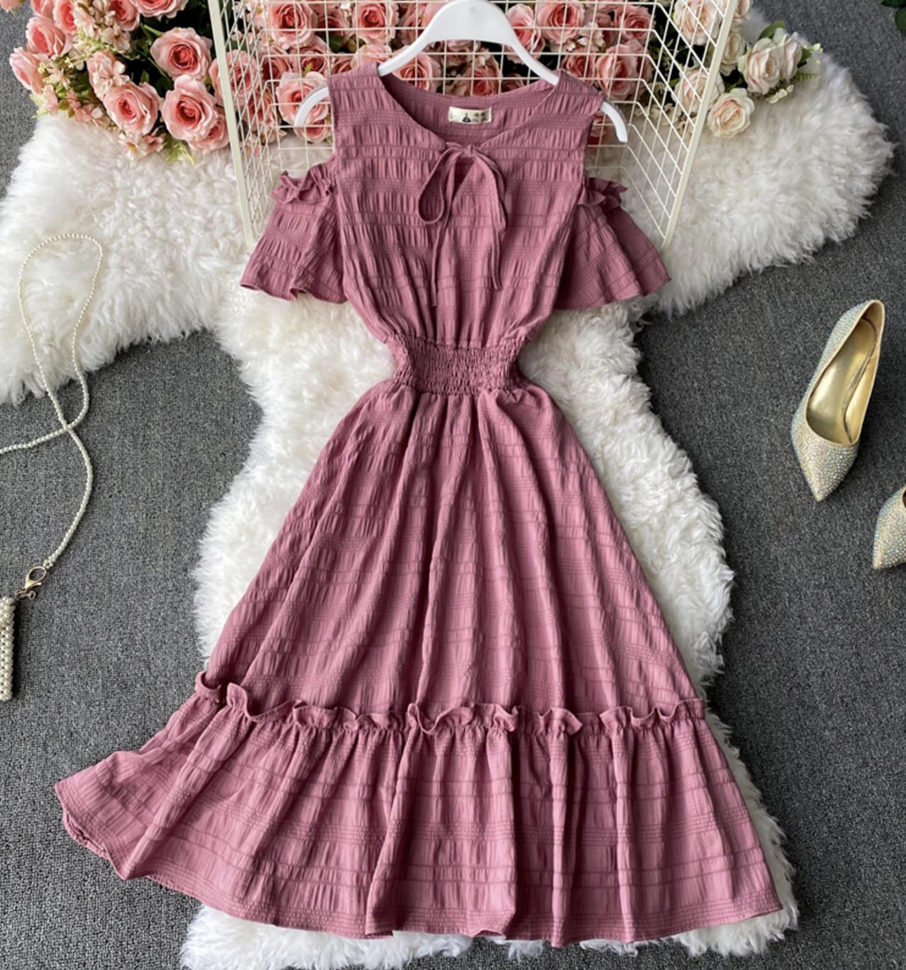 Cute A line short dress fashion dress  727